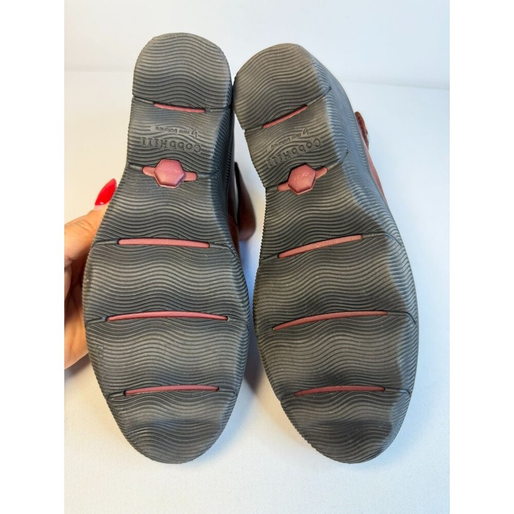 Cobb Hill Revhalo Women's Mary Jane Wedge Heel Size 9M Burgundy Cushion Shoes - Picture 11 of 12